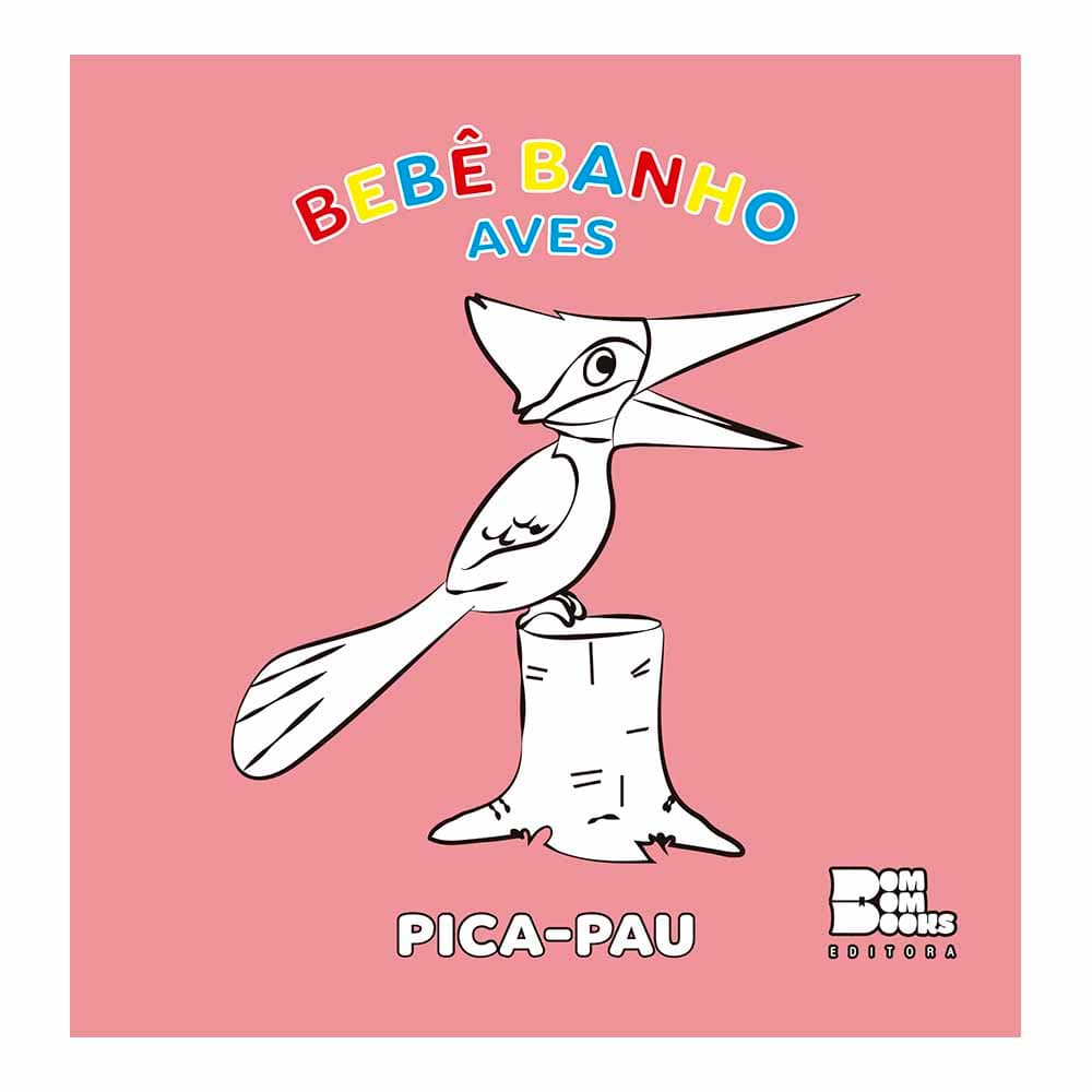 Bebê Banho Colorir: Aves
