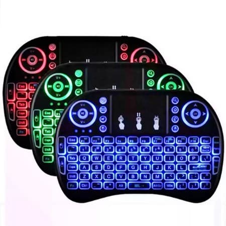 Mini Teclado Controle Sem fio com Led