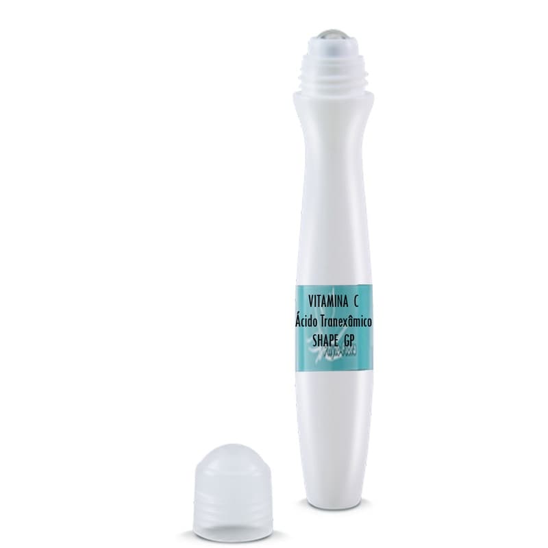 Clareador para Área dos Olhos - Vitamina C , Acido Tranêxamico e SHAPE GP -Sérum com Esfera Massageadora 15ml