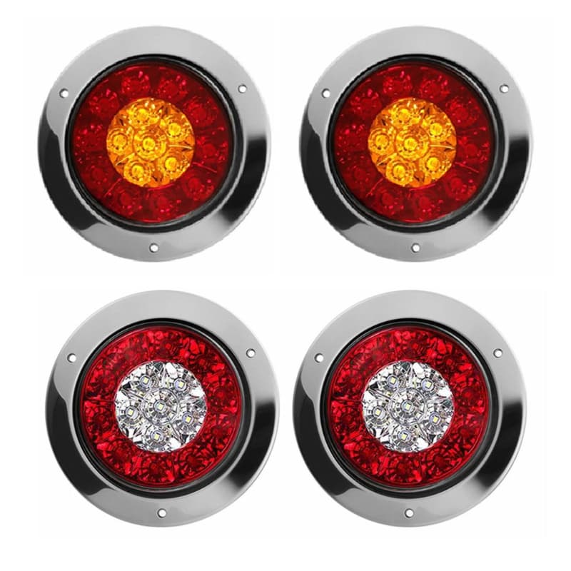 Luzes Traseiras De Direção KIN Para Caminhões Trailer 16LEDs Lâmpada De Freio 12-24V Laterais Do Carro