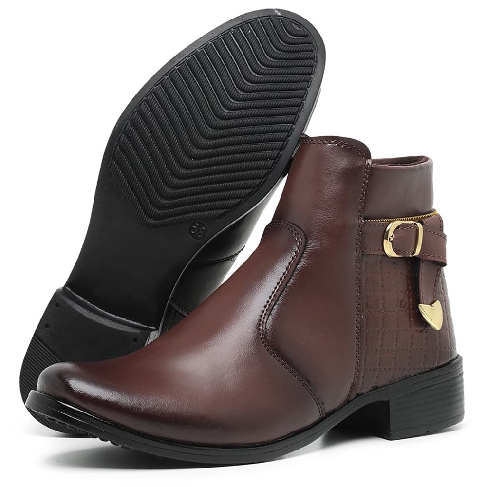 Coturno Feminino Varias Cores Detalhe em Metal