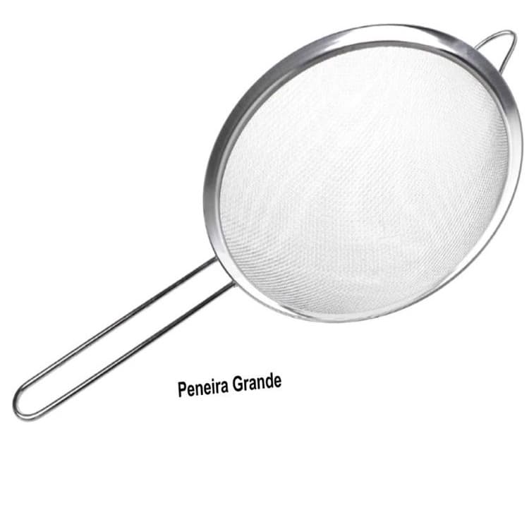Jogo 2 Peneiras Aço Inox Luxo mp Utensílios De Cozinha Kit e 1 Unidade