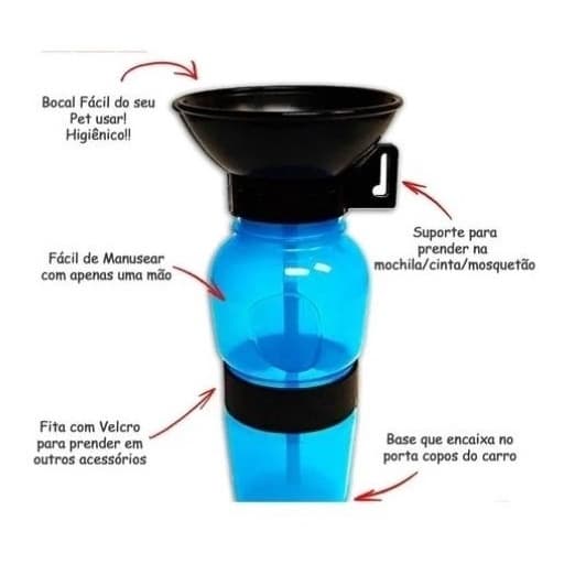 Garrafa  Bebedouro de água para PETS em geral  500 ml