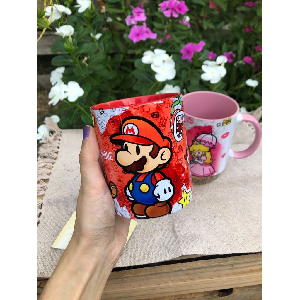 Caneca/Xícara de Porcelana Personalizada Mário
