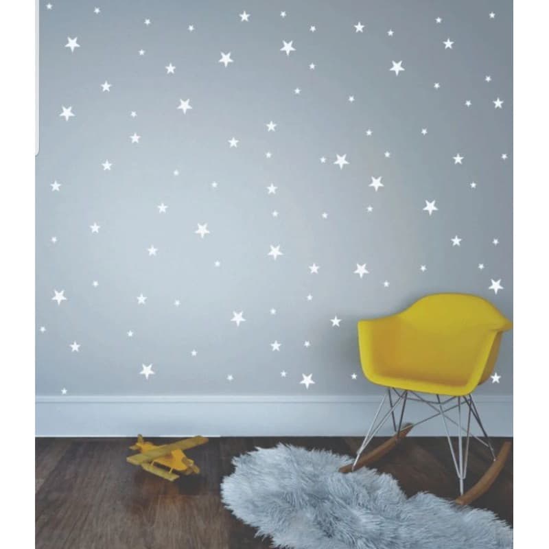 Adesivo Parede 112 Estrelas 7,5 E 2,5cm Estrela Estrelinha