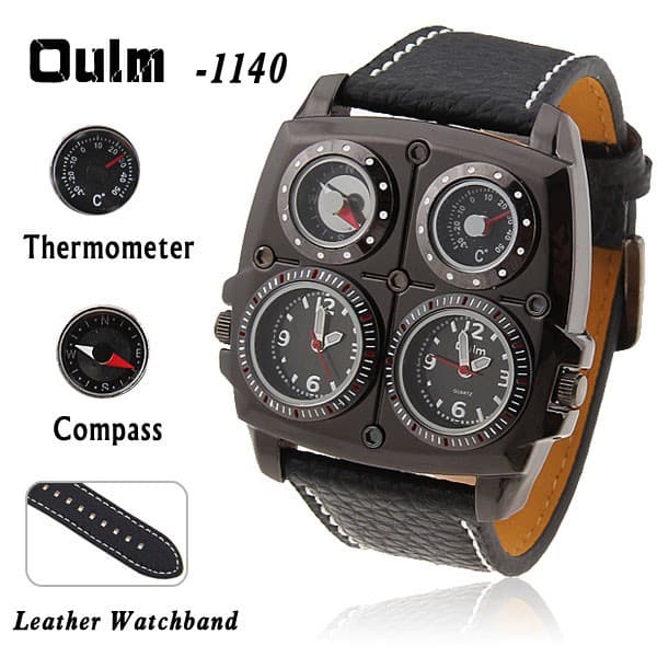 Relógio De Pulso Masculino Militar Oulm Adventure