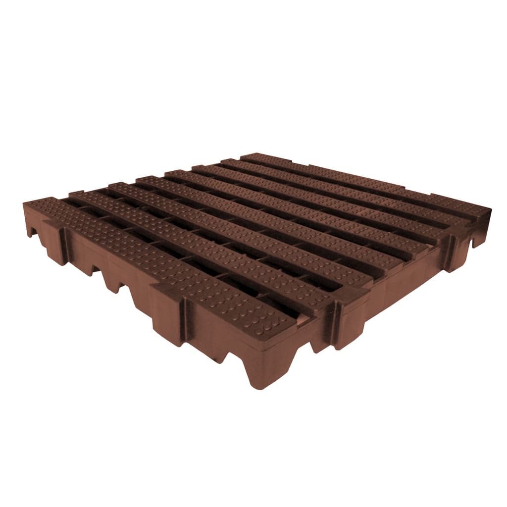 Piso Estrado Palete Deck de Plástico 40X40X4,5 Terracota, Estrado para camâra fria