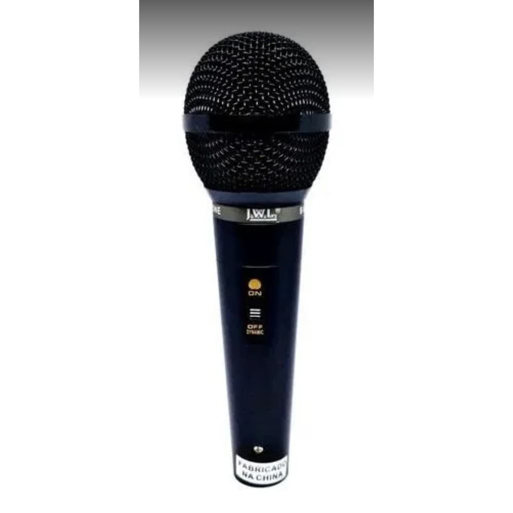 Microfone Profissional Com Fio JWL Ba30 + Cabo 5 Mts
