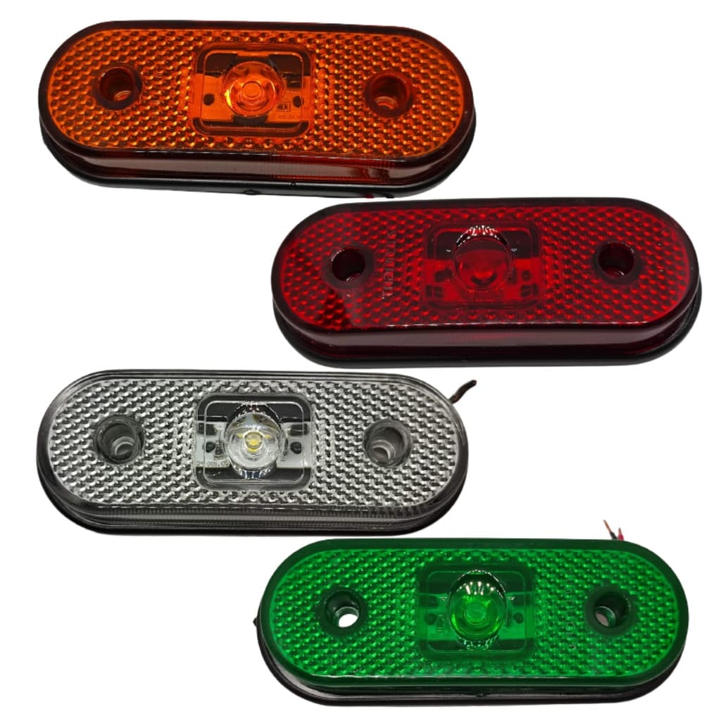 DUAS Lanterna Lateral Led Facchini Fachini Caminhão Carreta Graneleiro Furgão Caçamba PAR Sinaleira