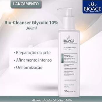 Bio Cleanser Glycolic 10% Sabonete Facial 300ml Bio Cleanser