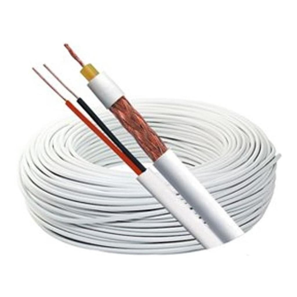 Cabo Coaxial Bipolar Para CFTV Analógico 80% 4mm 100 Metros  A09