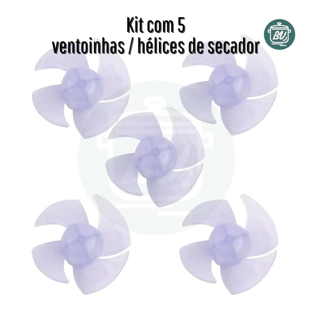 Ventoinha hélice para secador Gama