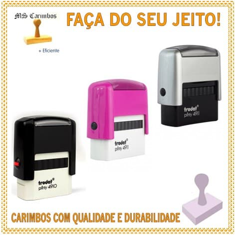 Carimbo automático Trodat 4910 / 4911 / 3911 / 4912, *refil(almofada) ou **tubo de tinta.(à escolha) (Leia a descrição)