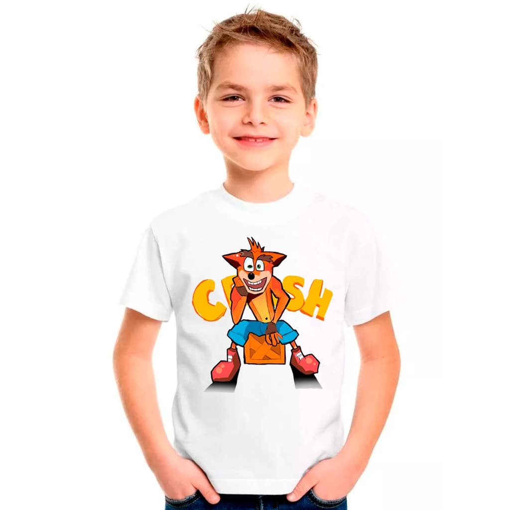 Camiseta Crash Bandicoot Infantil02