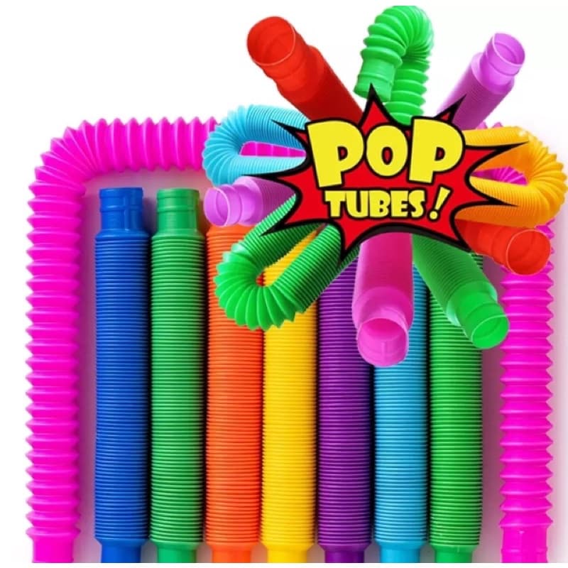 Colorido Pop Tubes Wacky Track Fidget Toys Pop It Sensory Adult Relief Simple Dimple Anti Stress Figet Toys Brinquedo