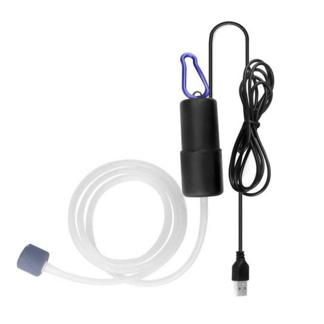 Oxigenador Bomba de AR Oxigênio Usb 5v Portátil. Ideal para Aquário pequeno ou manter Iscas Viva. Peixe ou Camarão.