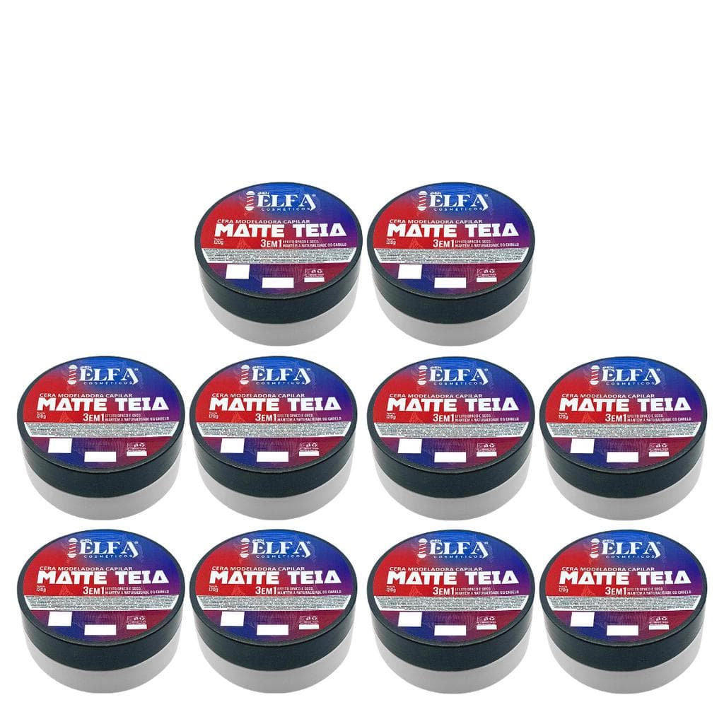 10 Cera Capilar matte teia 120g Elfa For Man - Oficial