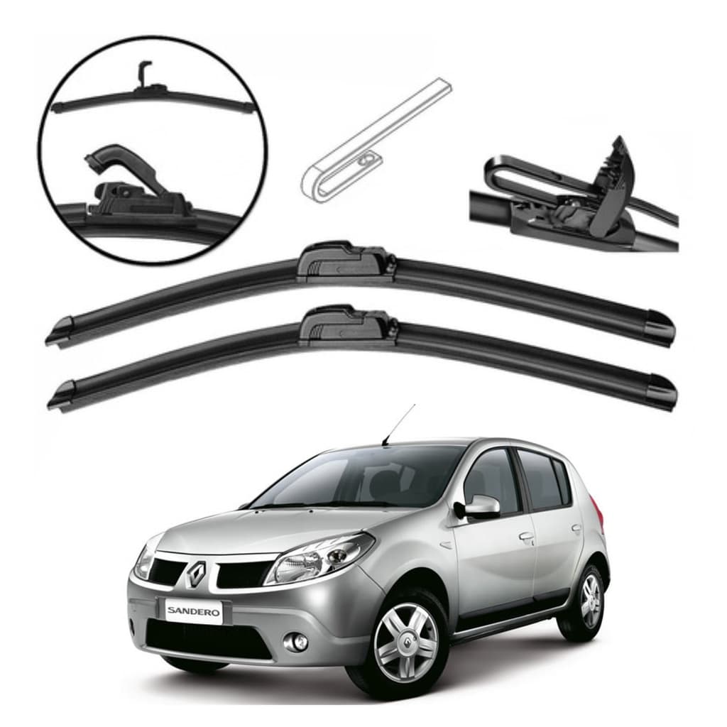 Palheta Limpador Parabrisa Renault Sandero Logan Até 2013 Dyna