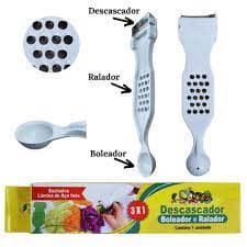2 Descascador Boleador e Ralador Frutas e Legumes (3 em 1) - Unilar