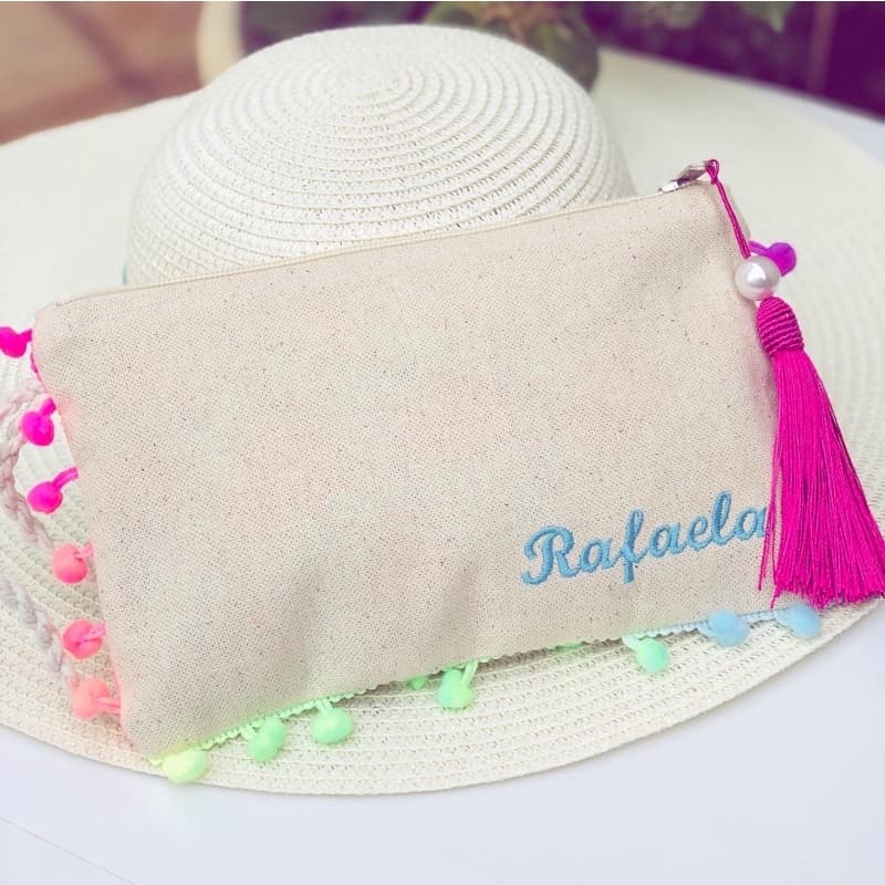 Necessaire Personalizada Com Nome Bordado
