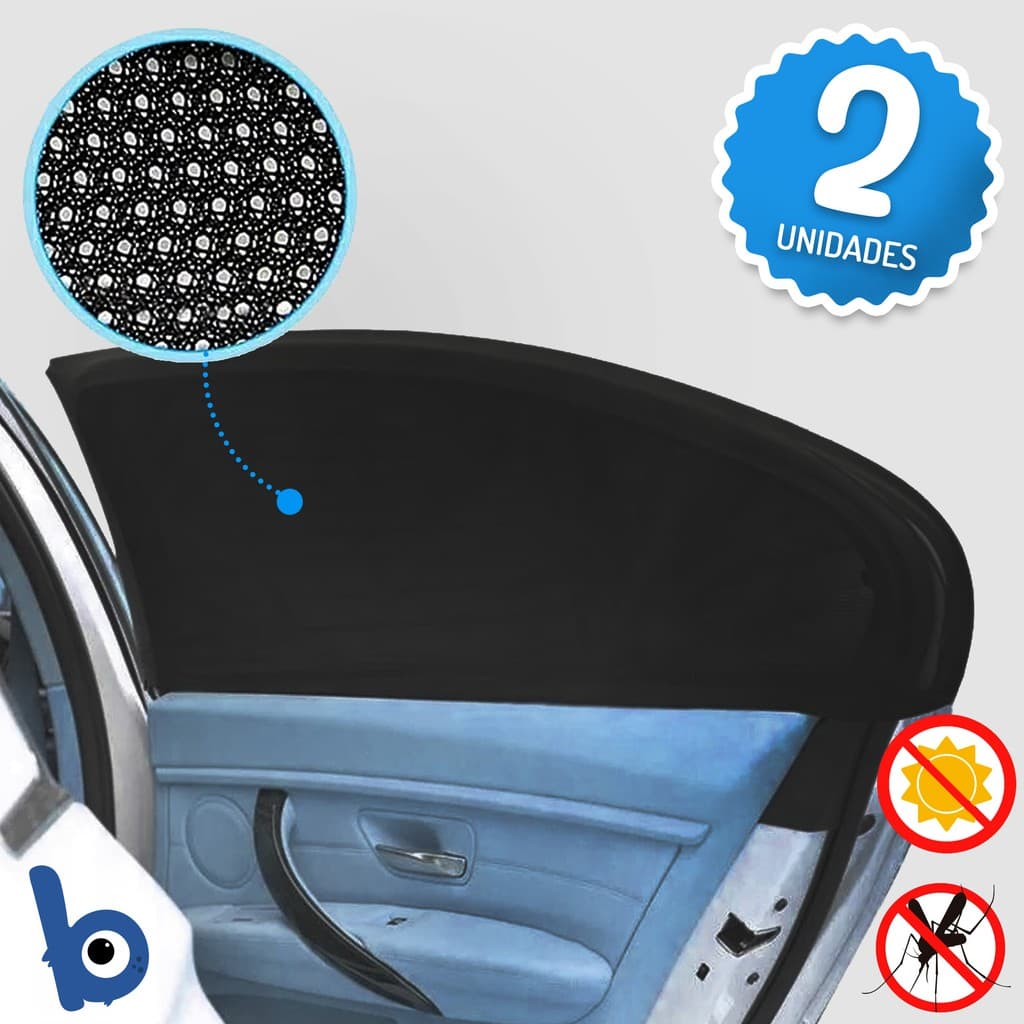 Protetor Uv 2 Peças Criança Bebê Sombra Janela Aberta Carro