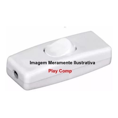 Kit 10 Peças  Chave Gangorra Tipo Abajur Meio De Fio Branca