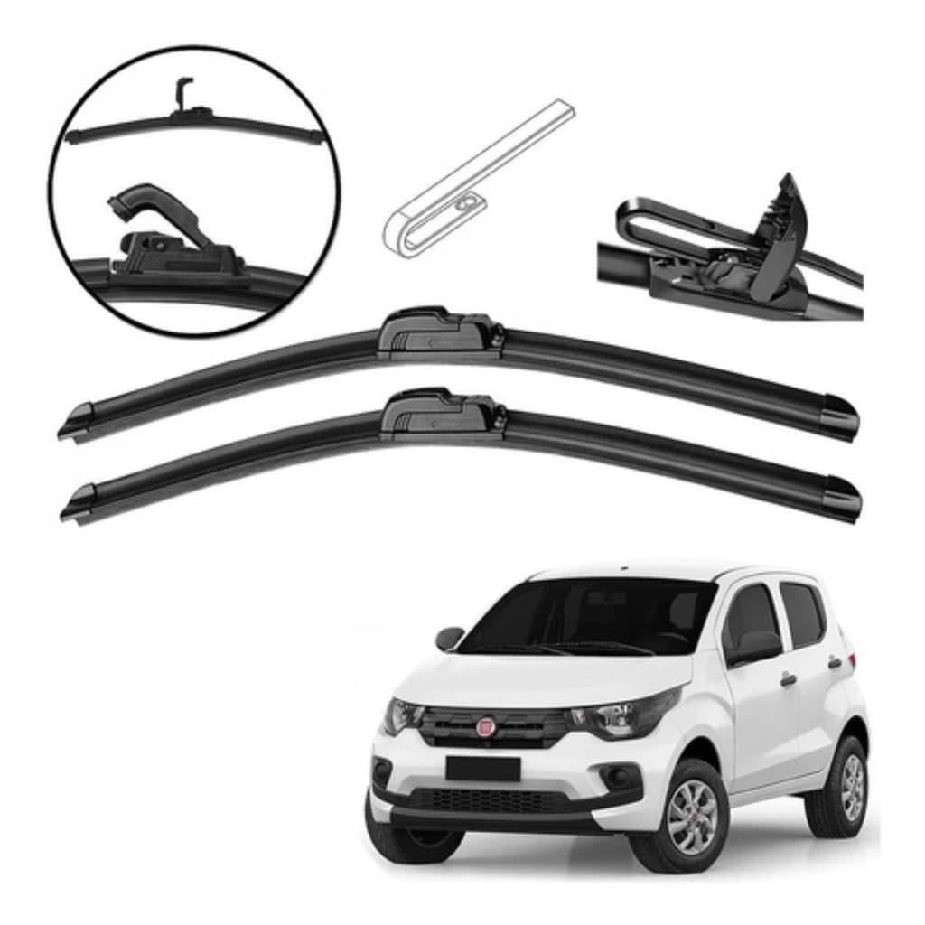 Par Palheta Fiat Mobi 2016 a 2020 Silicone Envio Imediato