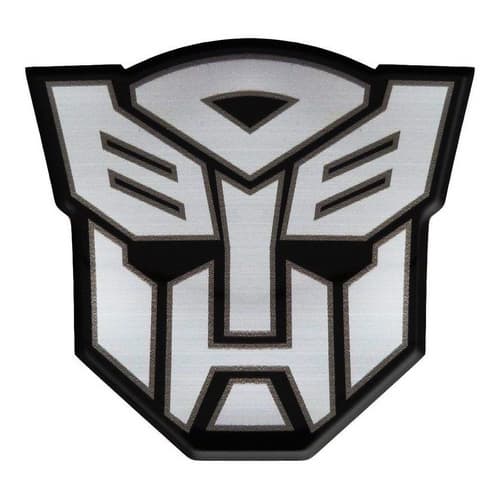 Adesivo Emblema Transformers Autobots Resinado Aço Escovado