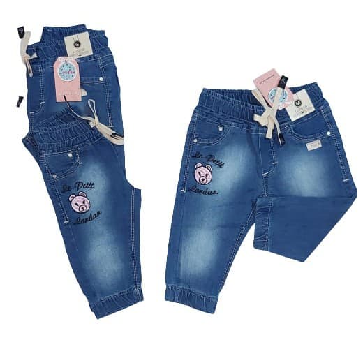 Calça Jogger Baby Total Confort Jeans  P-g Menina