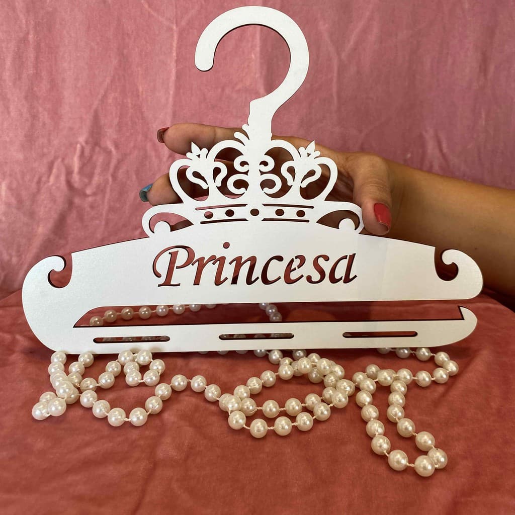 Cabide Porta Laço Coroa Princesa