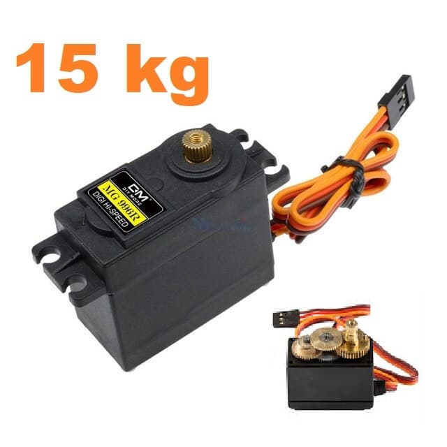 Servo automodelo MG996r escala 180 graus ou 360 graus rotação