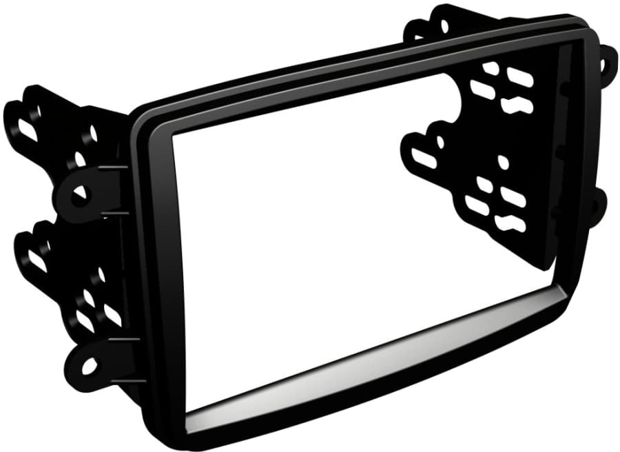 Moldura 2 Din Painel Renault Duster 12/14 Preto