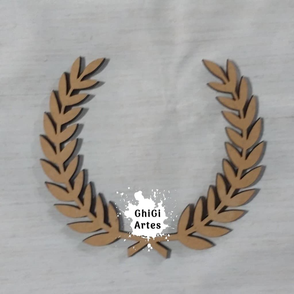 !!! Aplique Ramo de Trigo MDF | Kit Higiene, Realeza