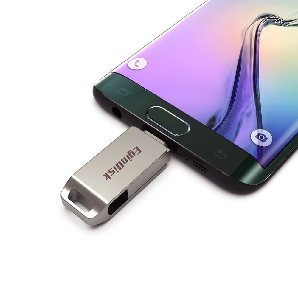 Pendrive OTG com 128GB/Suporte Micro USB para Celular Android