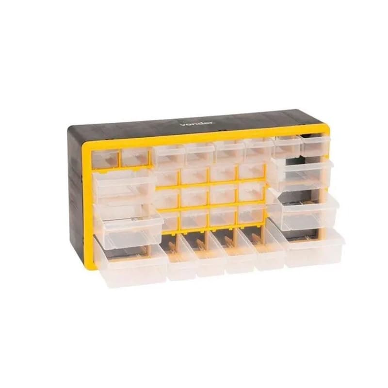 Caixa Organizadora de Plástico para Parafusos Porcas com 30 Gavetas 50x16x25cm OPV 0300 Vonder