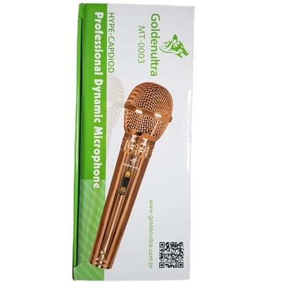 MIcrofone Profissional Goldentultra Dinâmico
