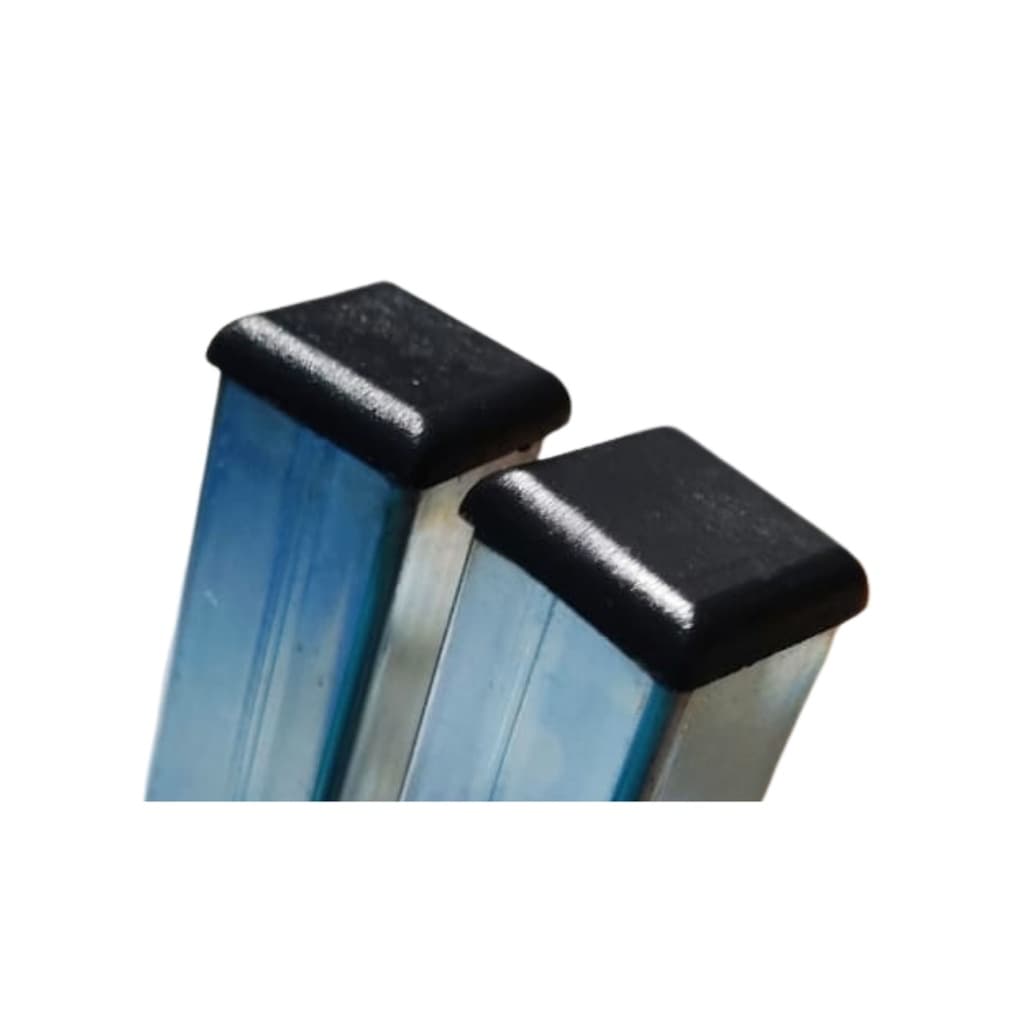 Tampa para metalon 20x20mm  chapa 20 interna quadrada  10 PEÇAS