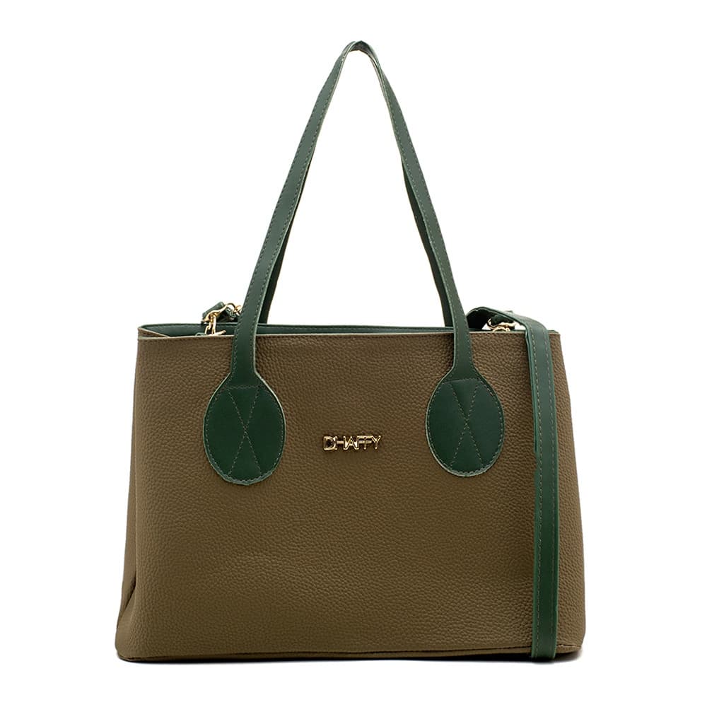 Bolsa Feminina Dhaffy Com Divisória Alça de Ombro e Transversal