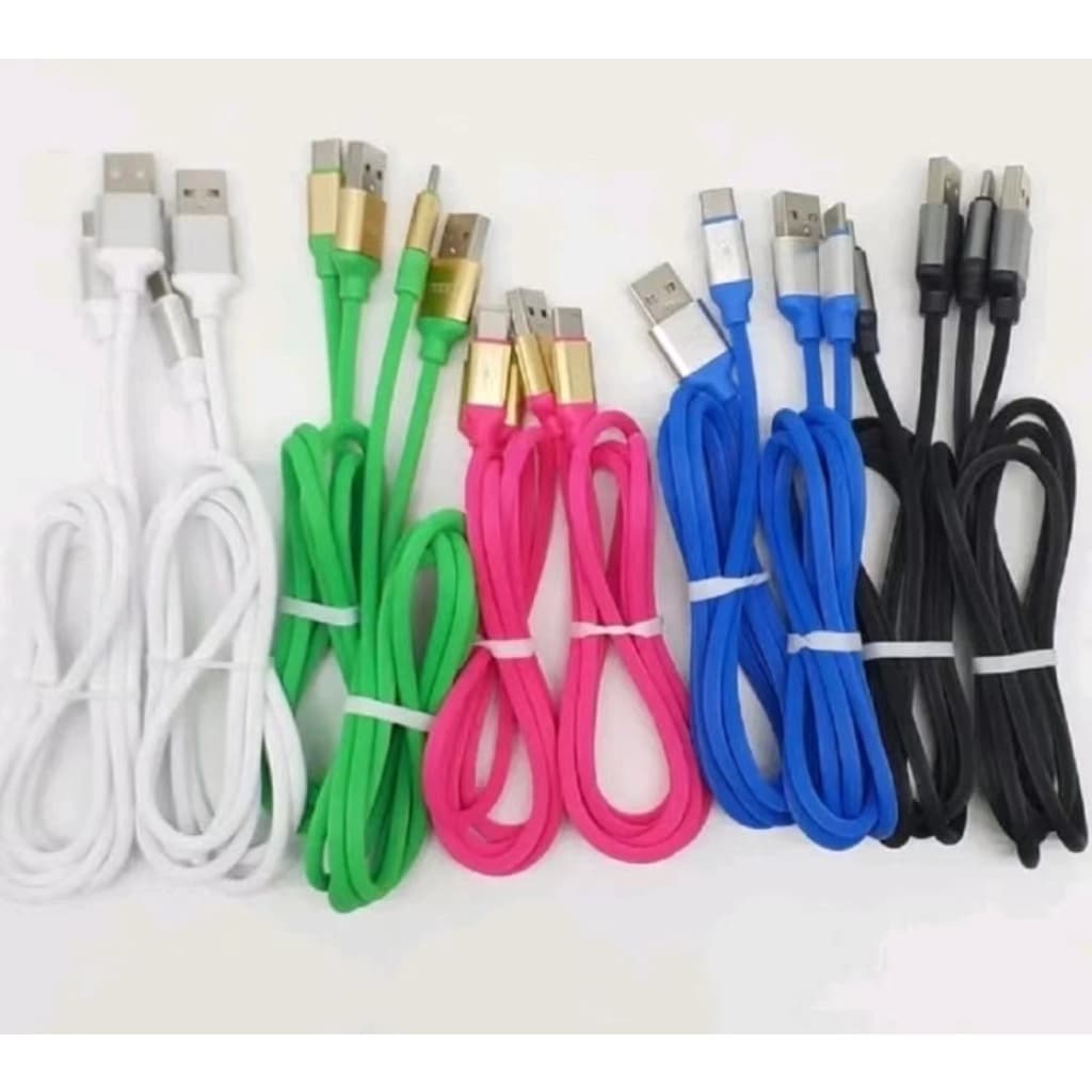 cabos usb v8 silicone emborrachado colorido cores aleatorio