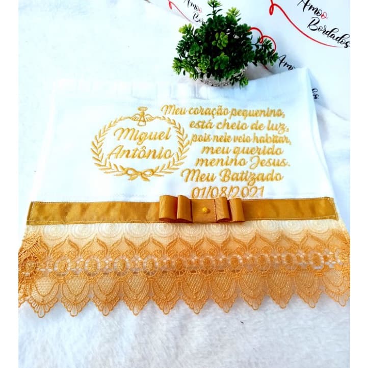 toalha de mão toalha para batizado toalha de boca toalha personalizada batizado Eucaristia toalha de consagração