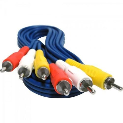 Cabo Audio E Video Azul 1,5 3+3 Reforcado Otima Qualidade