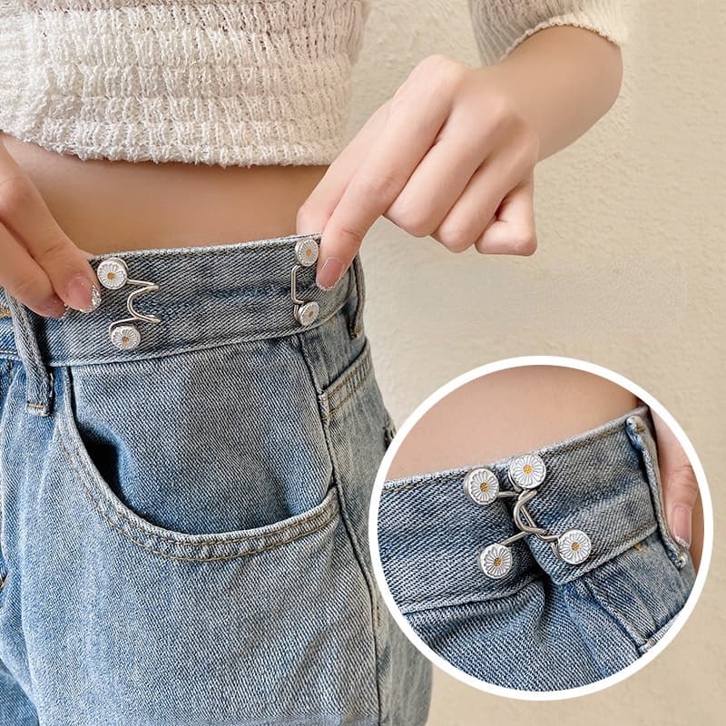Calças Torna-Se De Cintura Fivela De Jeans Menor Agulha Apertar O Cinto Para Mudar Tamanho Fixar As Roupas Acessórios Saia A4MM
