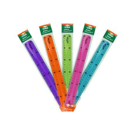 Régua Flexível 30cm LEO E LEO PVC Não Tóxico