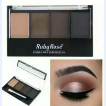 Trio De Sombra De Sobrancelha Ruby Rose Hb-9354 + Pincel