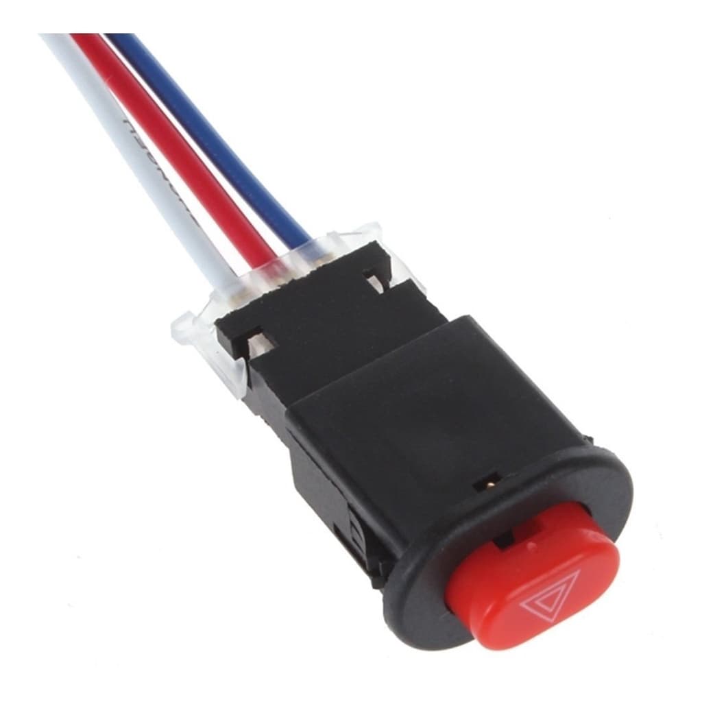 Interruptor Botao Auxiliar Pisca Alerta Moto Carro 3 Fios REF:06Z8 RSI