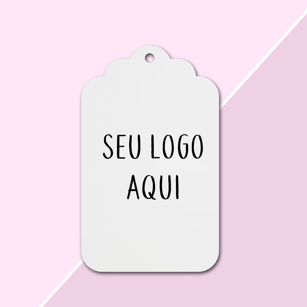 50 Tags Papel Offset Personalizadas 6,5x4,2cm