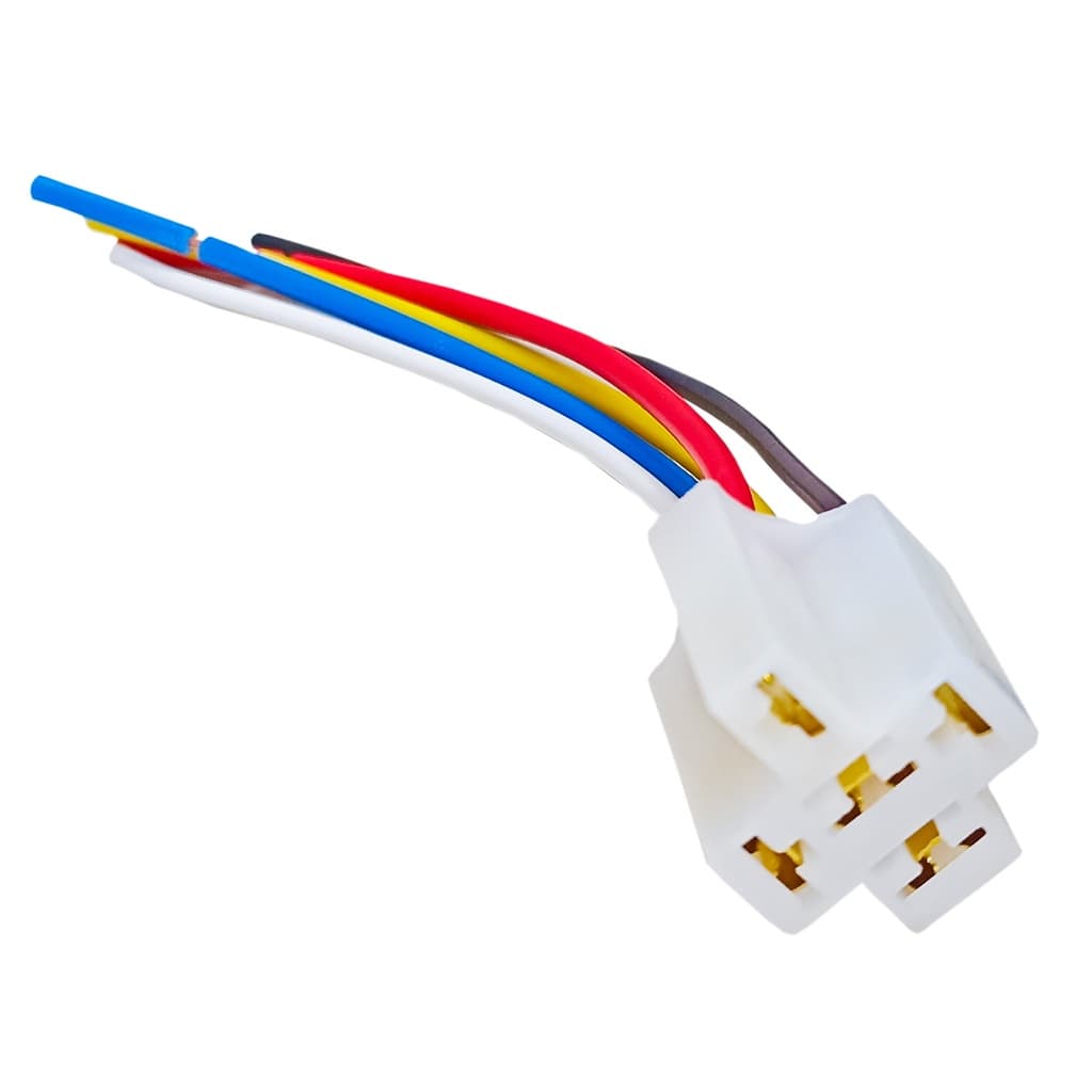 Tomadas Chicote Soquete Conector Plug Porta Relé 5 ou 4 Pinos