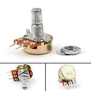 Kit 10 Peças  - Potênciometro Linear Rotativo 50k L15 Mini Wh148-1