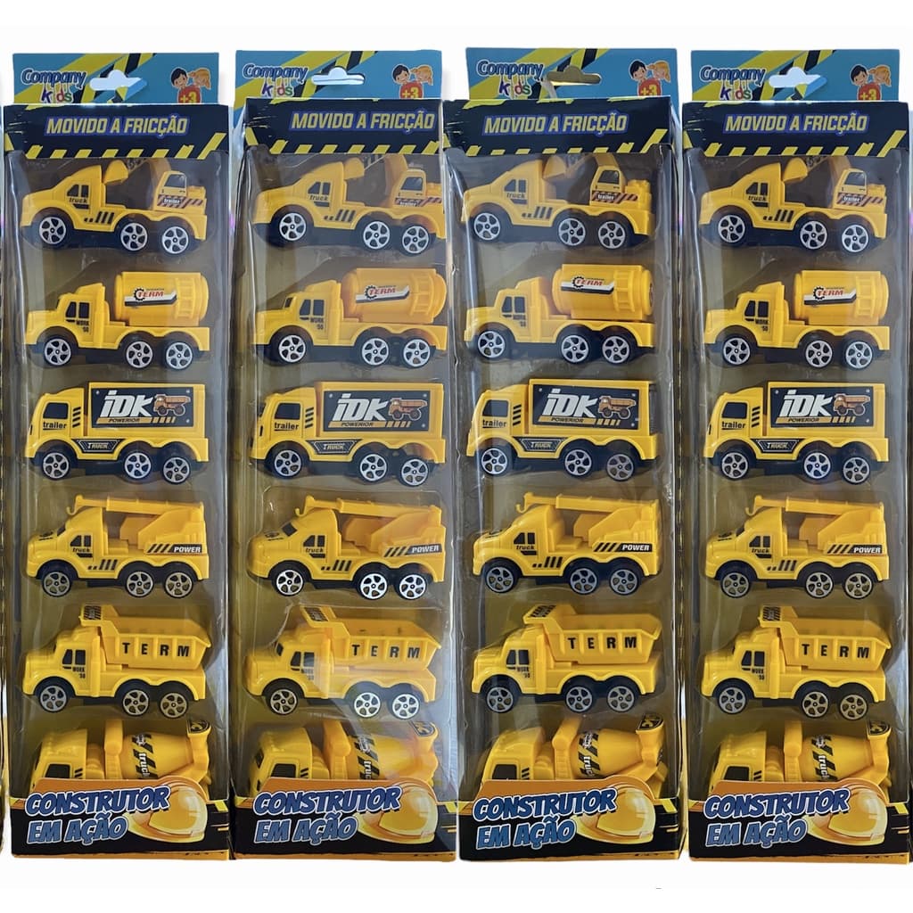 Mini Carrinhos Metal Construção Caminhão Serie Obra Trator
