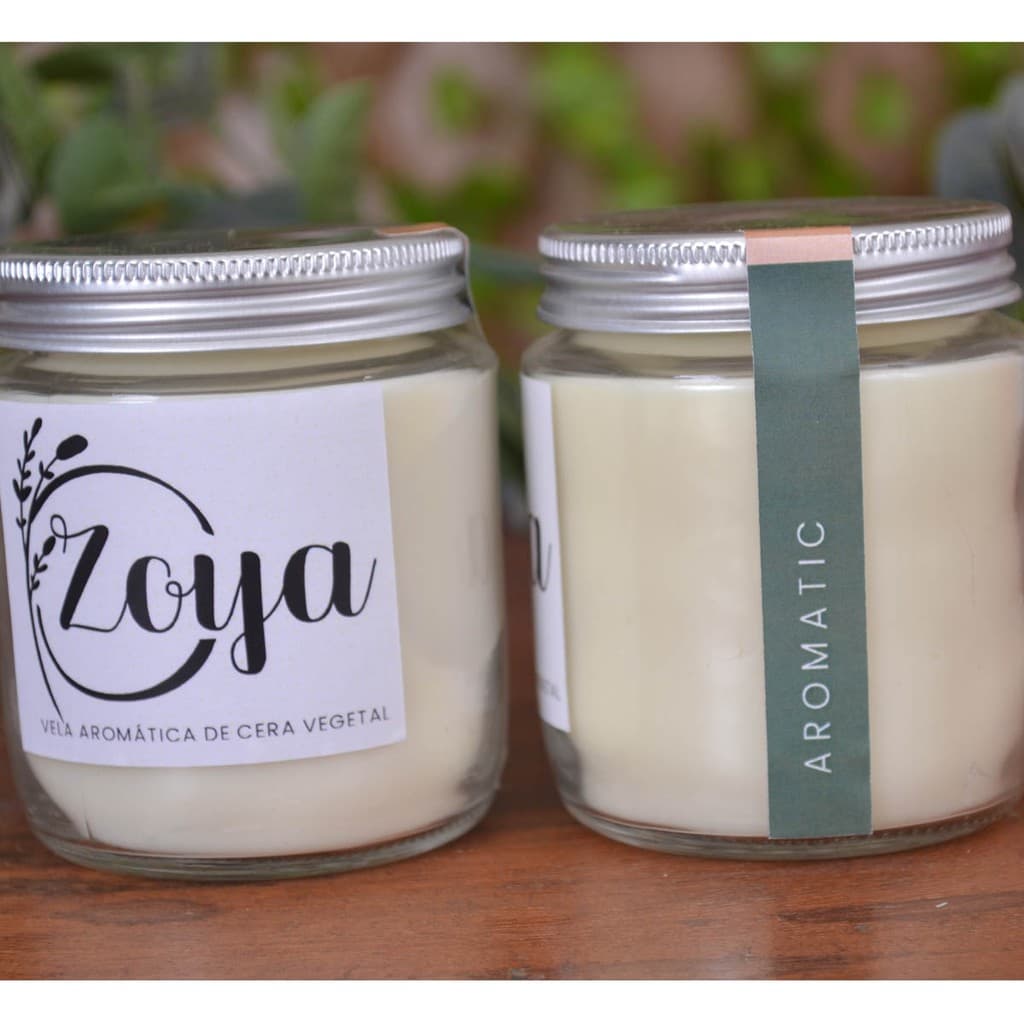 Zoya Vela Aromática Ecológica Aroma Aromatic 200g vela literária vela pote Zoya vela perfumada